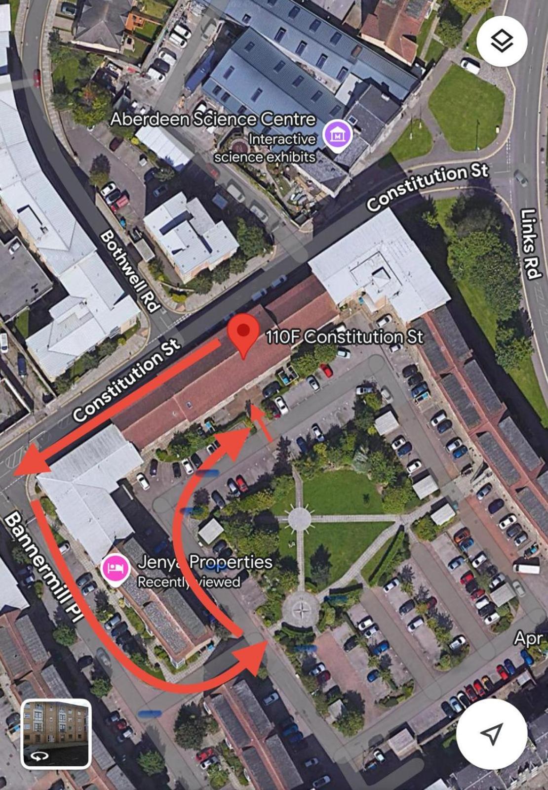 Comfortable, Self Contained 2 Double Beds Town Apartment Near Pittodrie Stadium Aberdeen Exterior photo